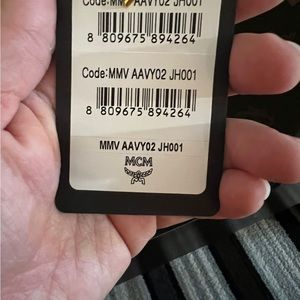 MCM Duffle Traveler Monogram Print Travel Handbag New Green